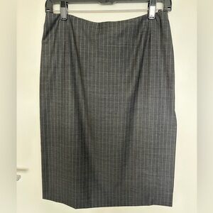 Dolce & Gabbana Metallic Pinstripe Pencil Skirt